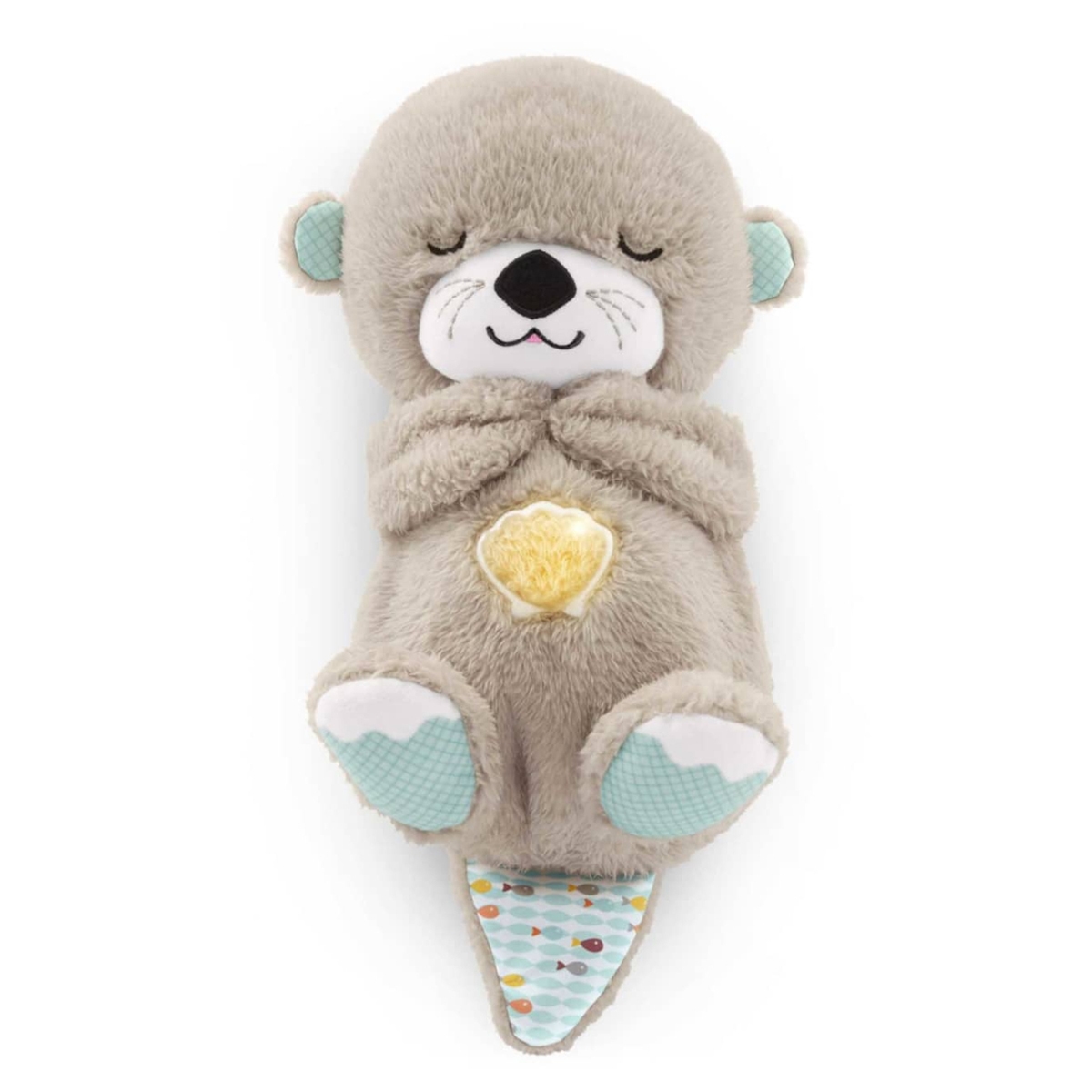 Fisher-Price Soothe 'n Snuggle Breathing Belly Bedtime Otter Plush Toy Toddler, 0-2 Years