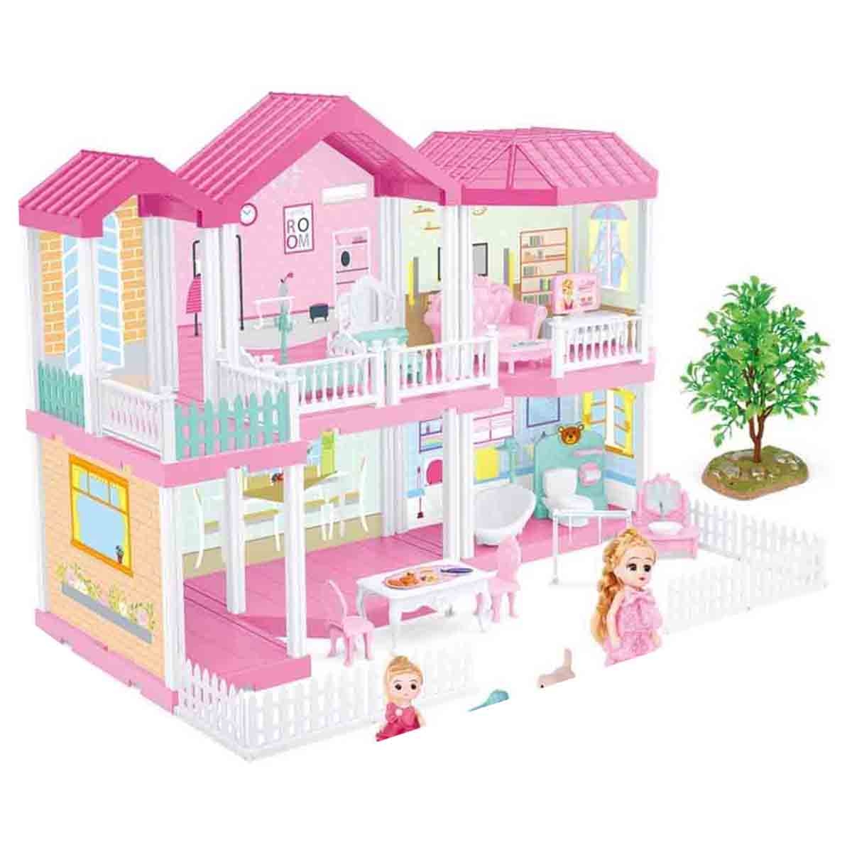 Fixson DIY Dollhouse with Furniture Accessories Girls, 5-7 Years