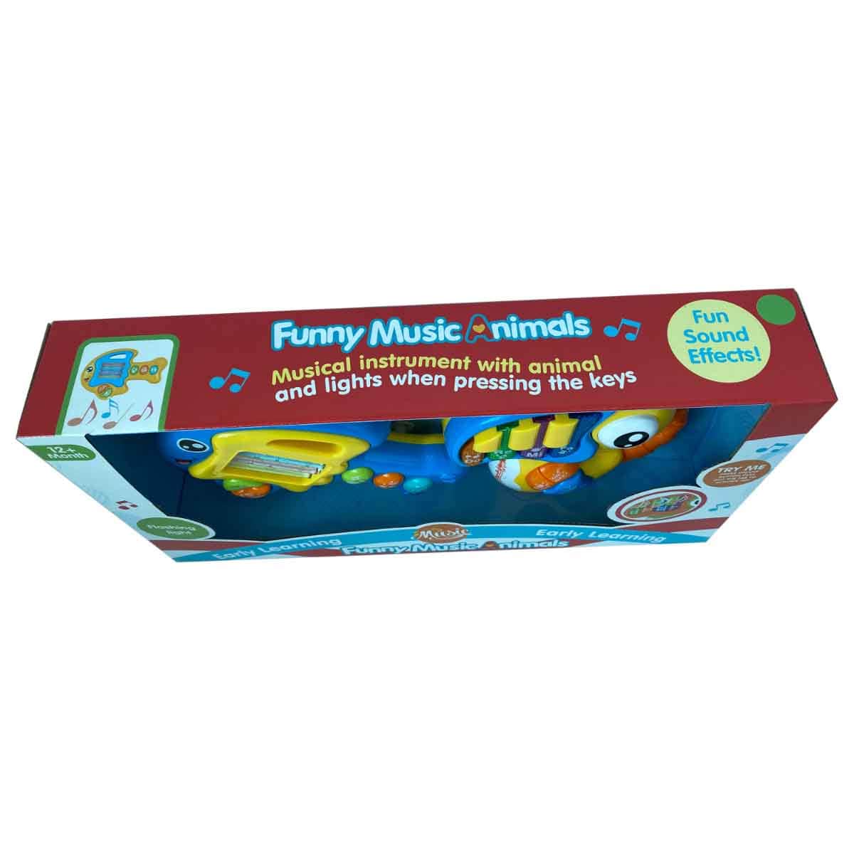 Kos Group Assorted Flashing Light Music Animal Toy Set Toddler, 0-2 Years