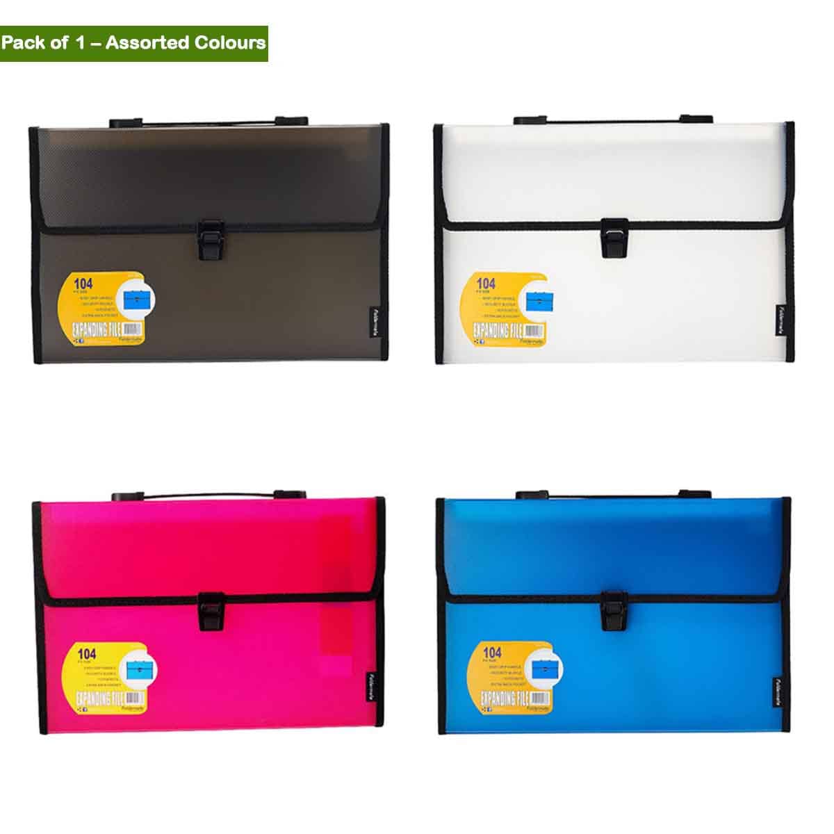 Foldermate 13 Pocket A4 Assorted Expanding File