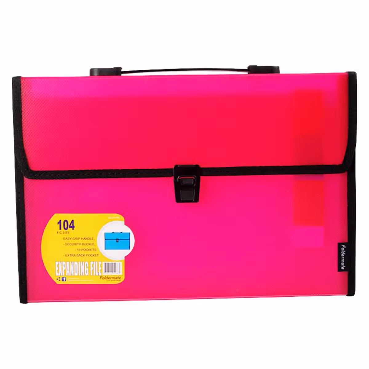 Foldermate 13 Pocket A4 Assorted Expanding File, Pack of 8