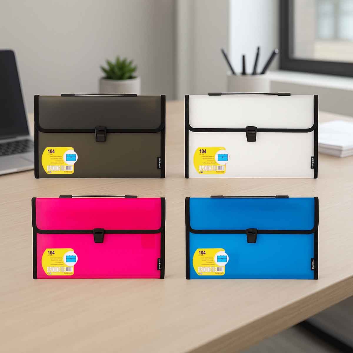 Foldermate 13 Pocket A4 Assorted Expanding File