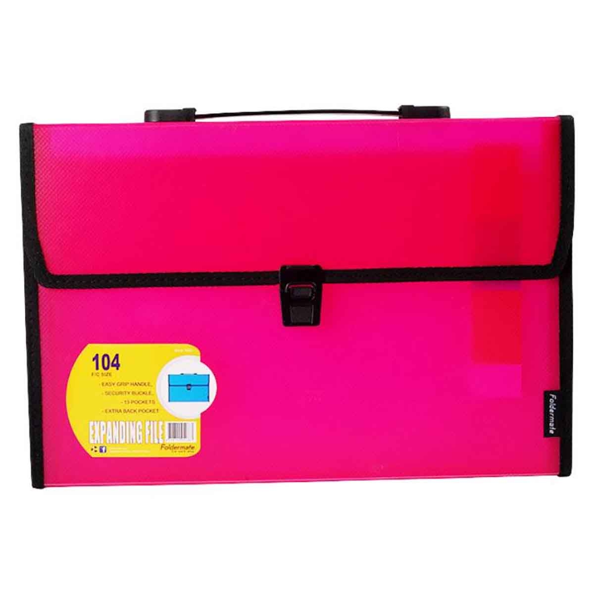 Foldermate 13 Pocket A4 Assorted Expanding File