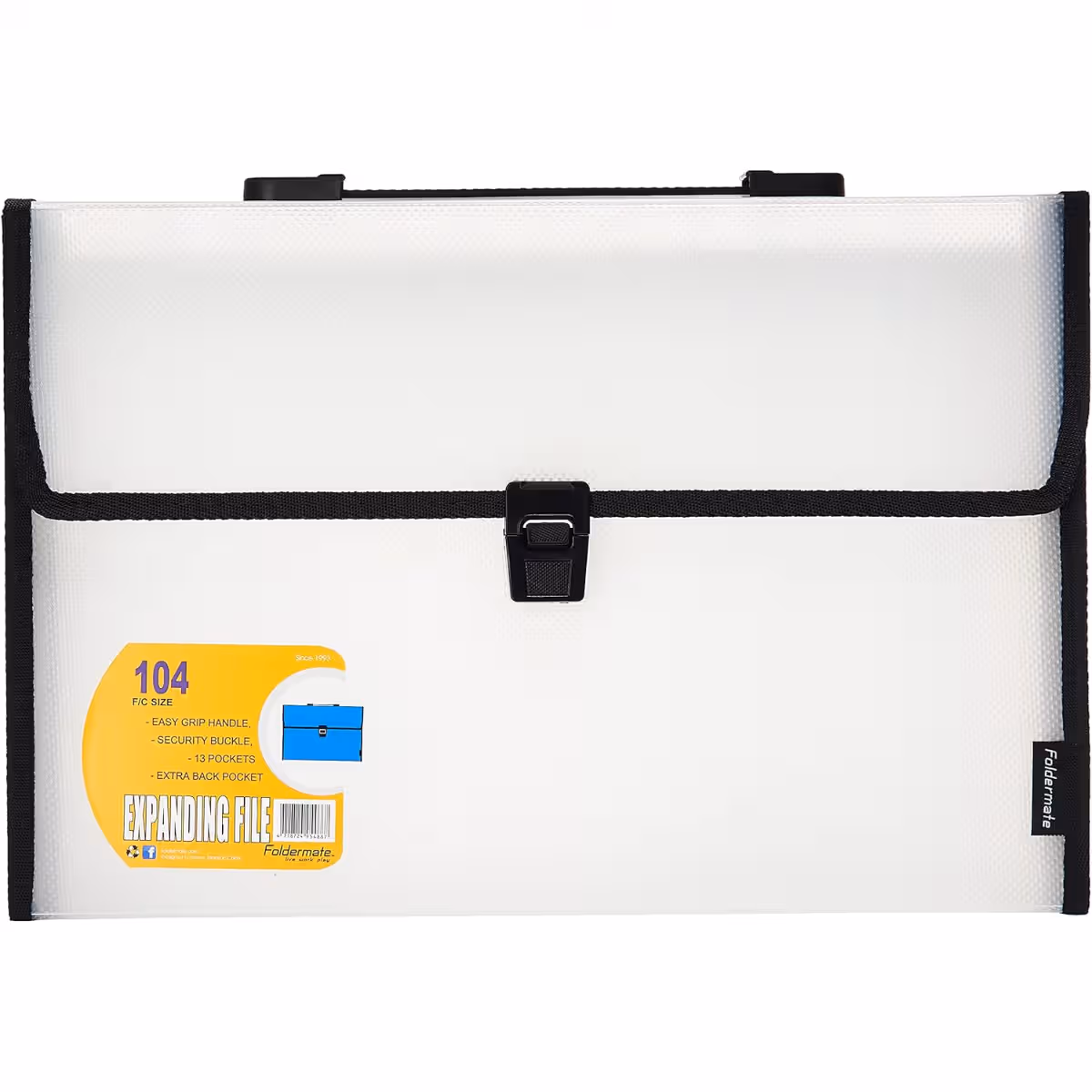 Foldermate 13 Pocket A4 Assorted Expanding File, Pack of 8