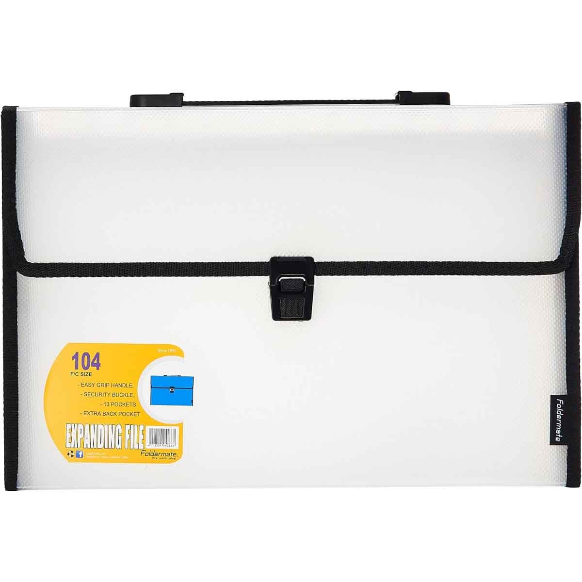 Foldermate 13 Pocket A4 Assorted Expanding File