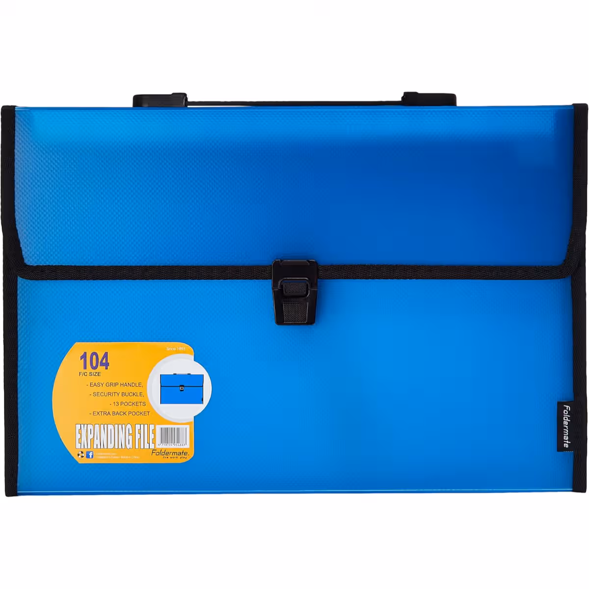Foldermate 13 Pocket A4 Assorted Expanding File, Pack of 8