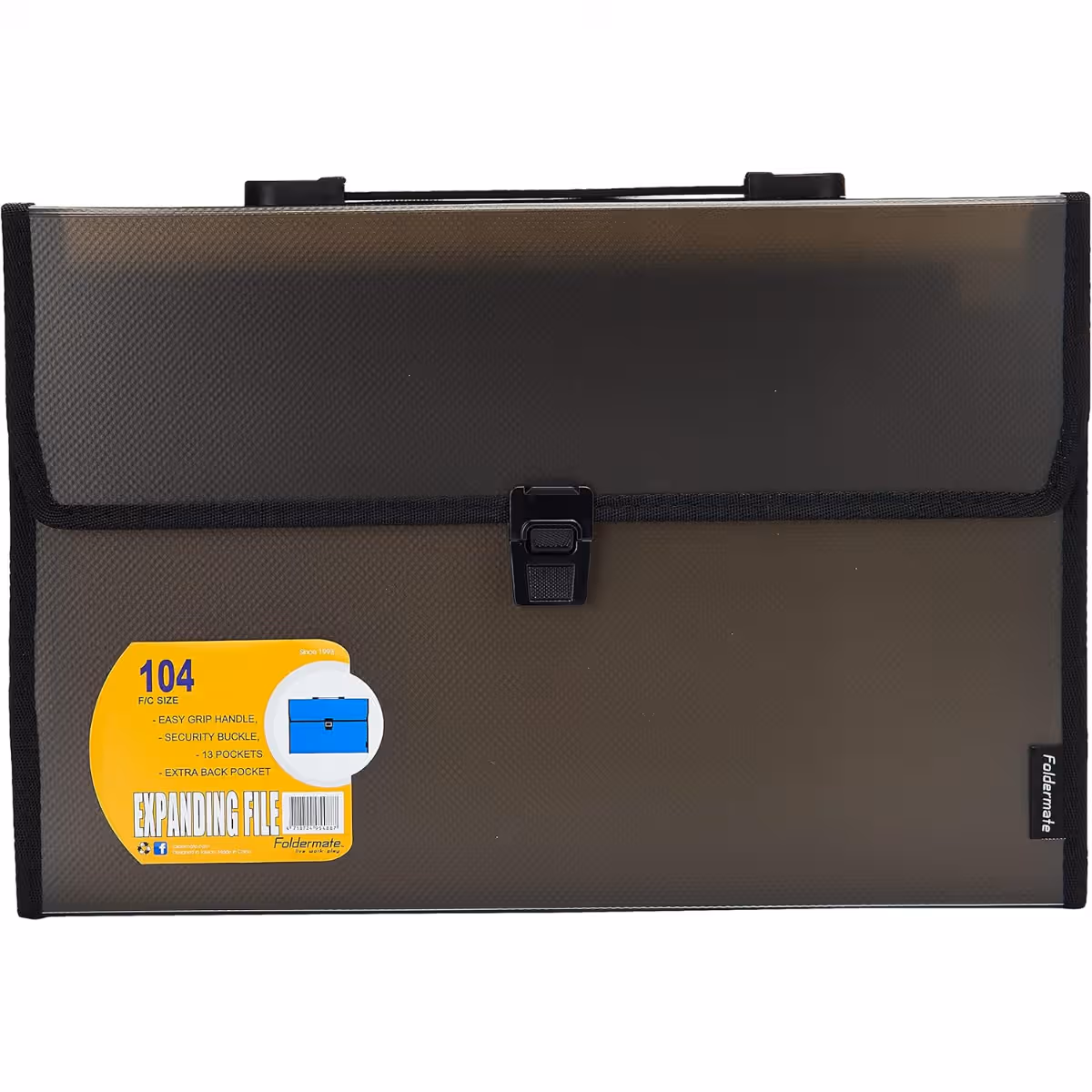 Foldermate 13 Pocket A4 Assorted Expanding File, Pack of 8