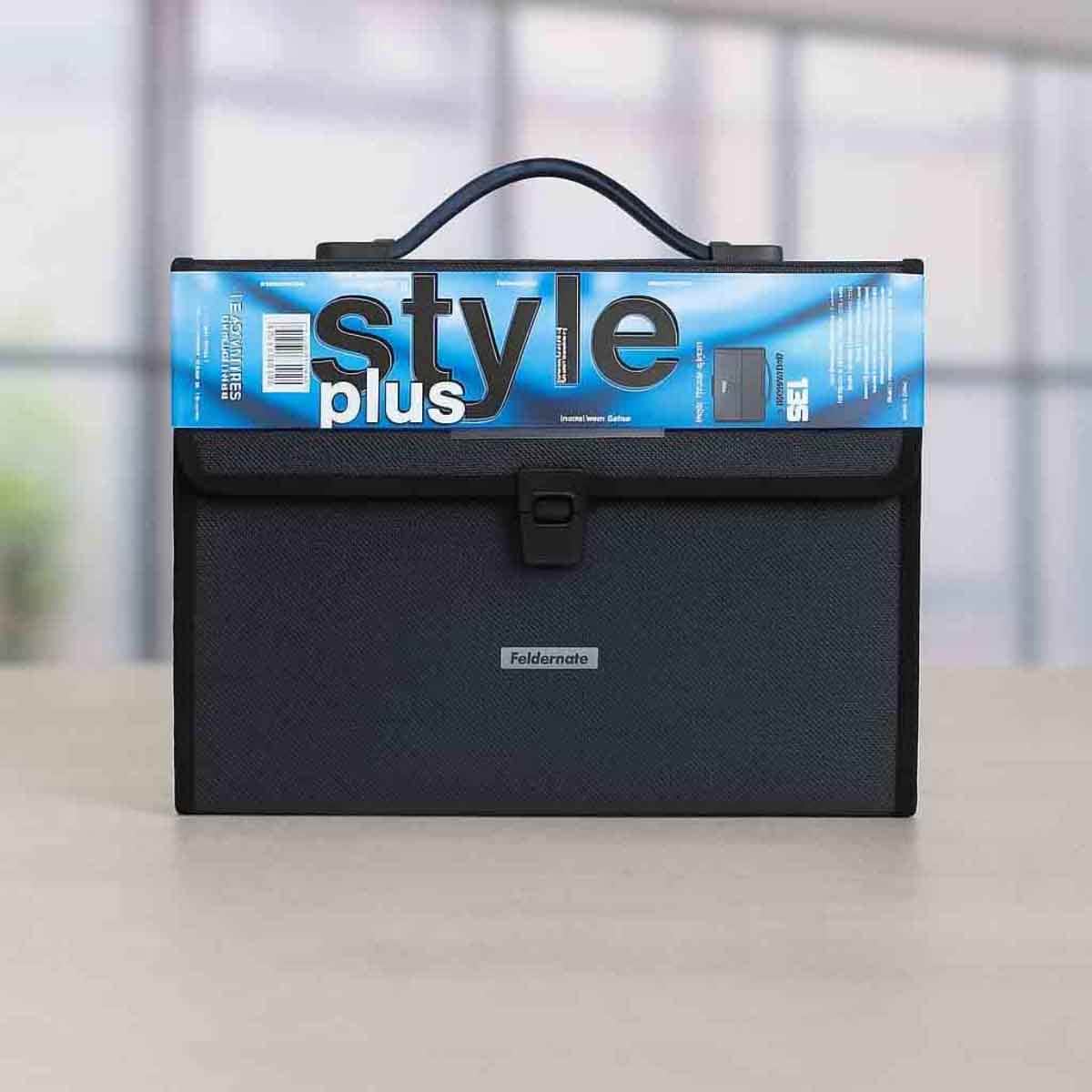 Foldermate 13 Pockets Black Expanding File