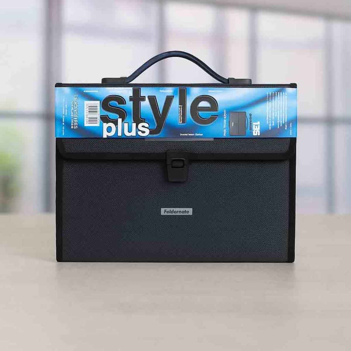 Foldermate 13 Pockets Black Expanding File