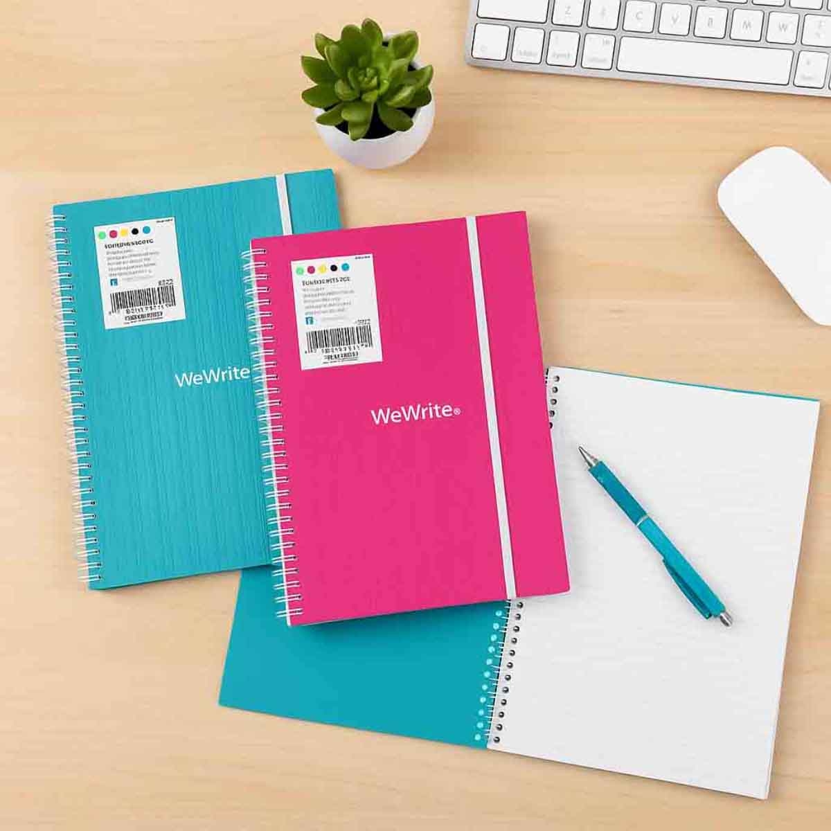 Foldermate A4 80GSM 100 Sheet Color Barkode Assorted Spiral Notebook