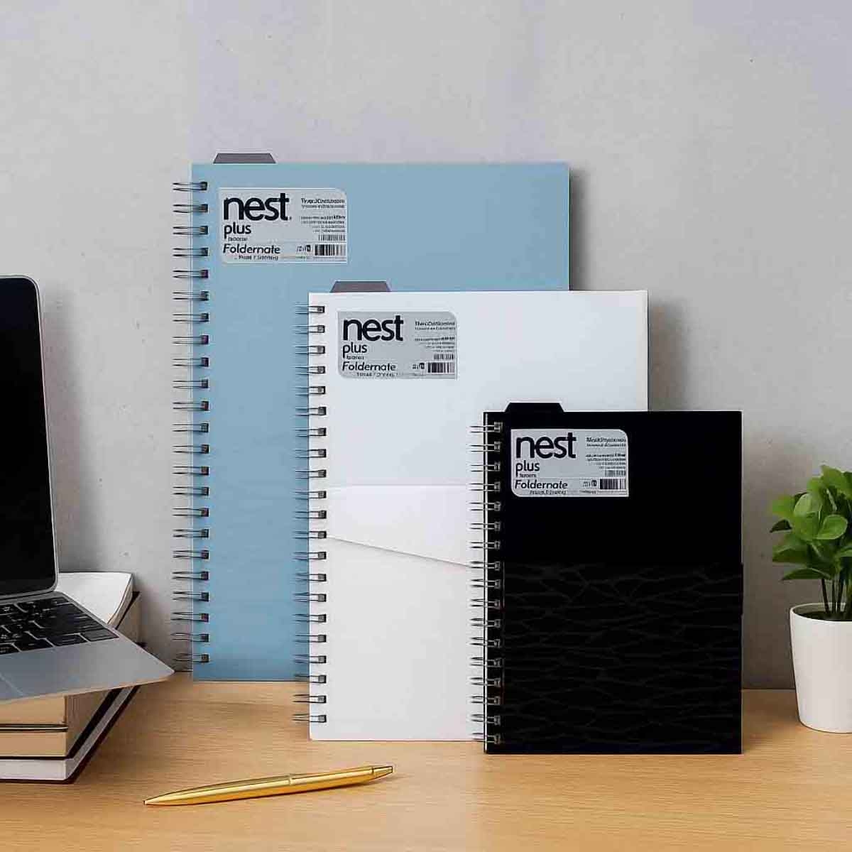 Foldermate A4 80GSM 150 Sheet Nest Plus Regular Colour 5 Subject Assorted Spiral Notebook