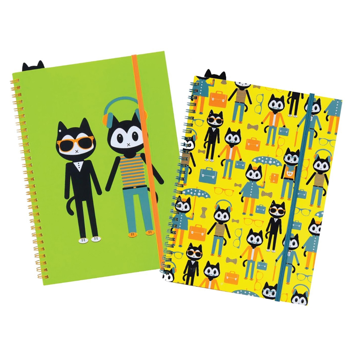 فوردورمايت دفتر بسلك حلزوني تصميم شيك كيت بحجم A5، 70 ورقة، وزن 80 غرام، ألوان متنوعة، مجموعة من 12