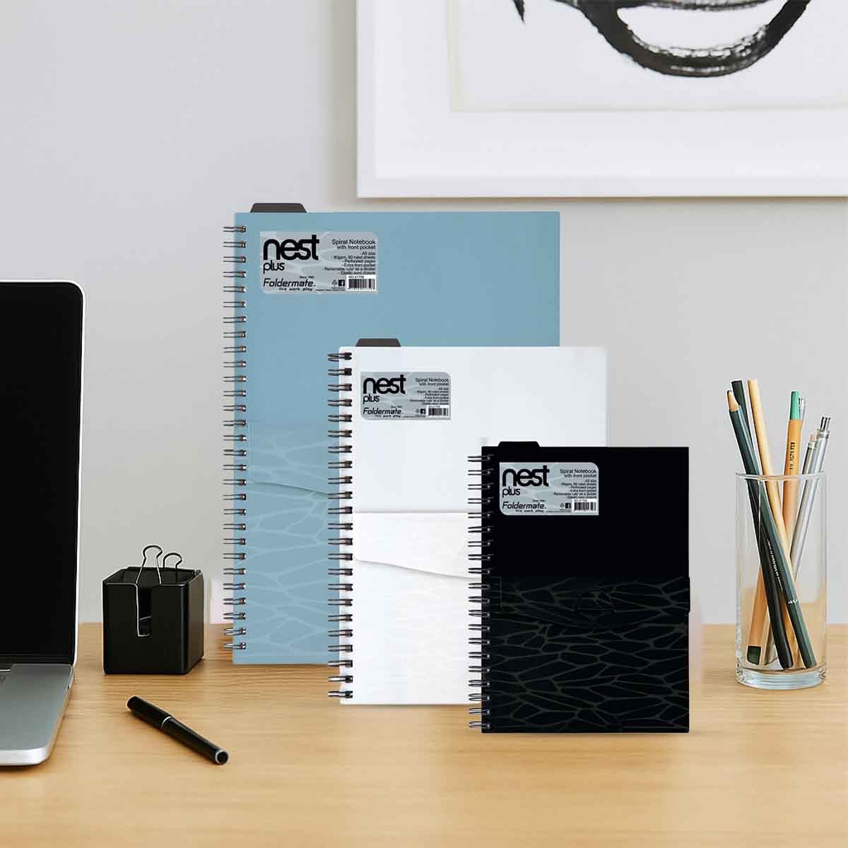 Foldermate B5 80GSM 150 Sheet Nest Plus Regular Colour 5 Subject Assorted Spiral Notebook