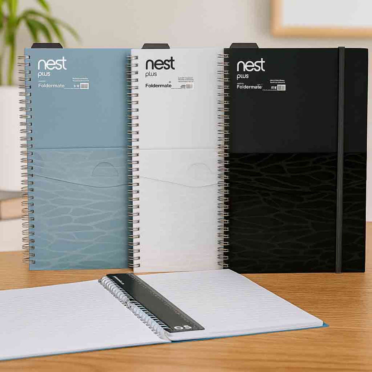 Foldermate B5 80GSM 70 Sheet Nest Plus Regular Colour 1 Subject Assorted Spiral Notebook, Pack of 12