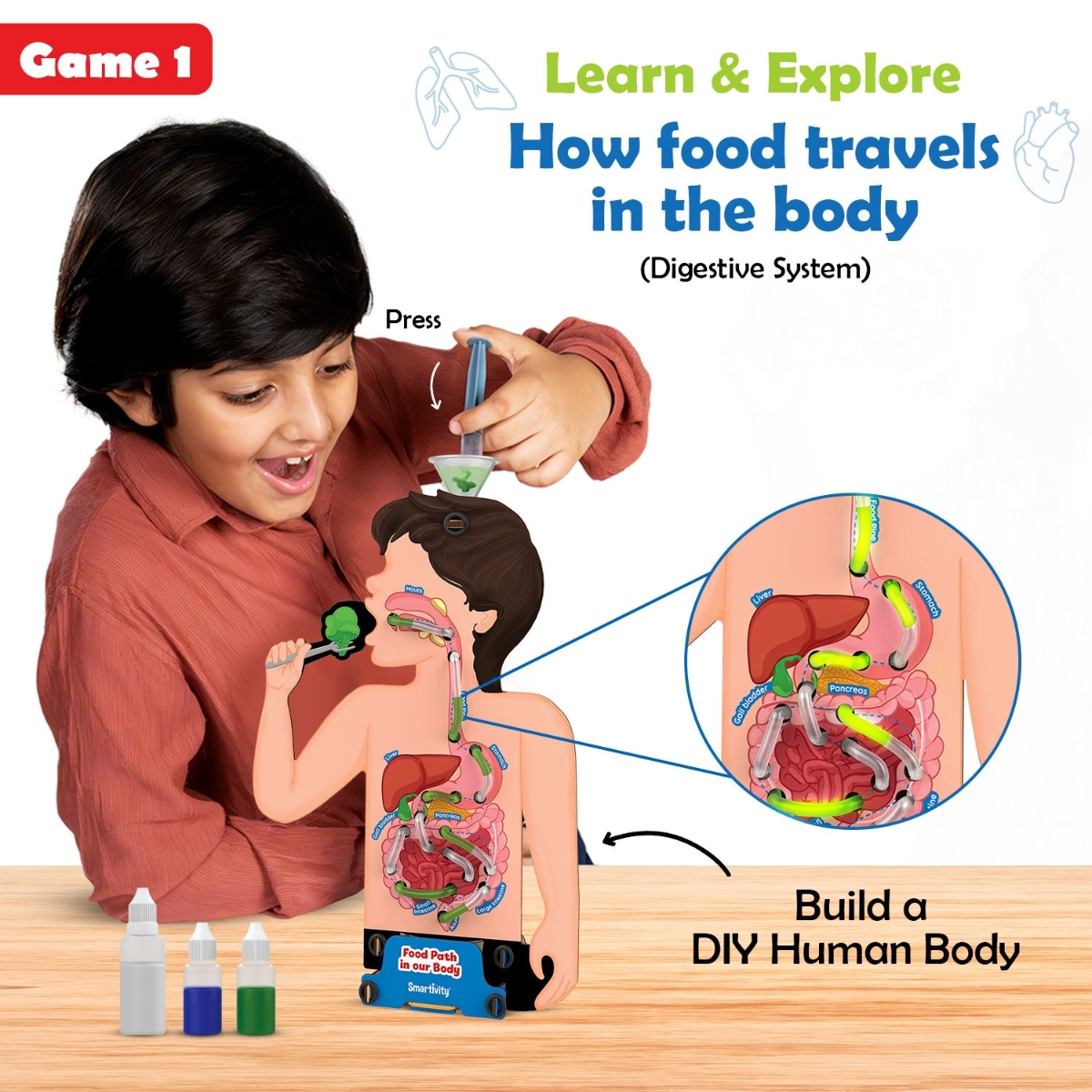 Smartivity Food Body & Nutrition Science Kit Unisex, 5-7 Years