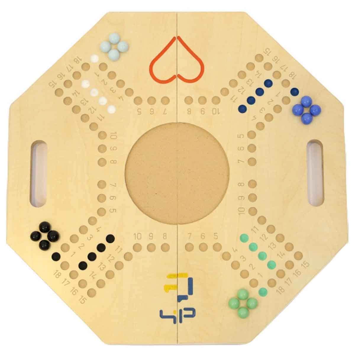 Four and Plus Foldable Beige Jackaroo Board Game Set Unisex, 4 Players