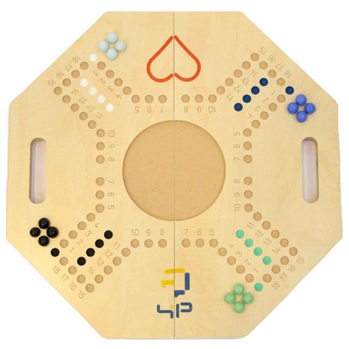 Four and Plus Foldable Beige Jackaroo Board Game Set Unisex, 4 Players