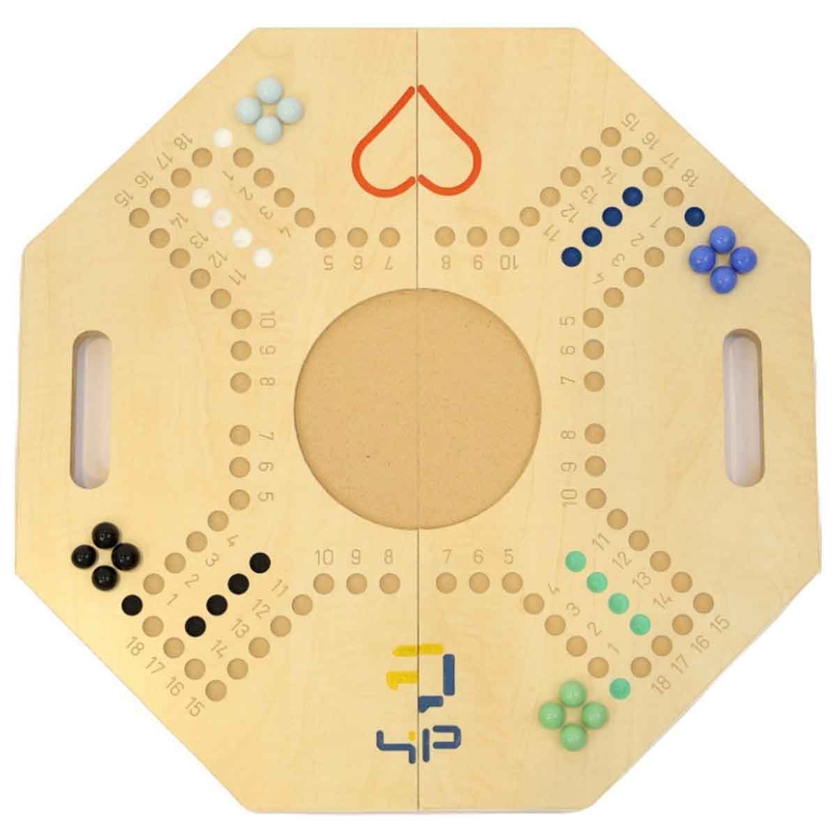 Four and Plus Foldable Beige Jackaroo Board Game Set Unisex, 4 Players