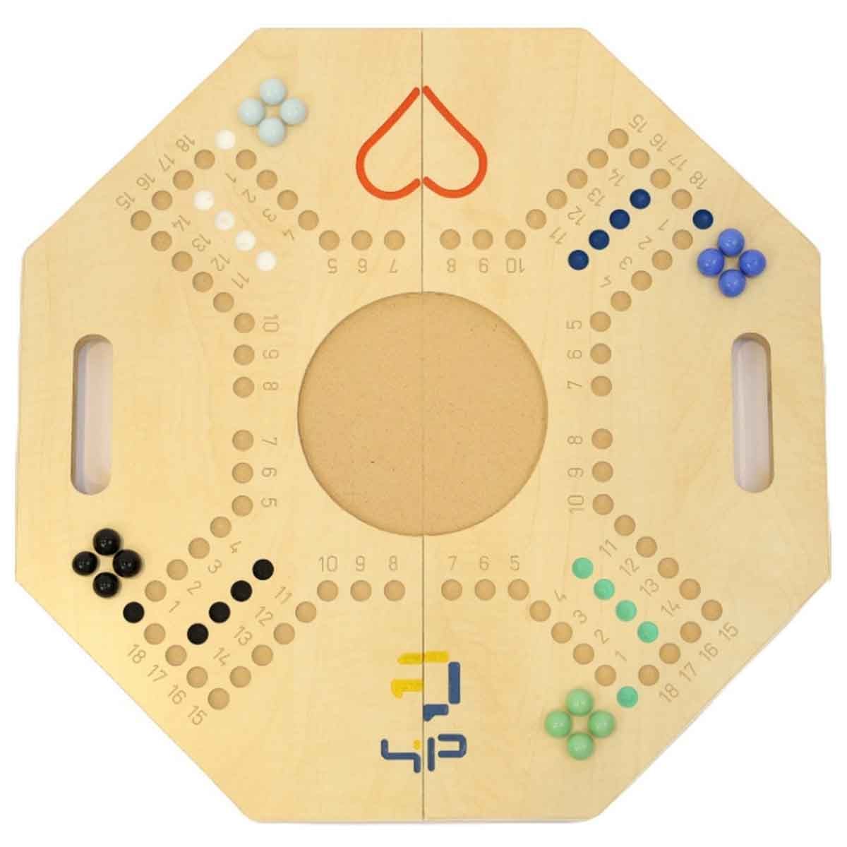 Four and Plus Foldable Beige Jackaroo Board Game Set Unisex, 4 Players