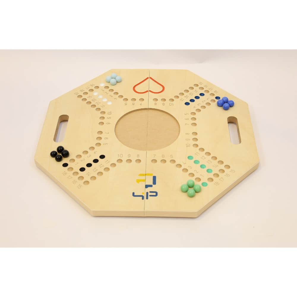 Four and Plus Foldable Beige Jackaroo Board Game Set Unisex, 4 Players