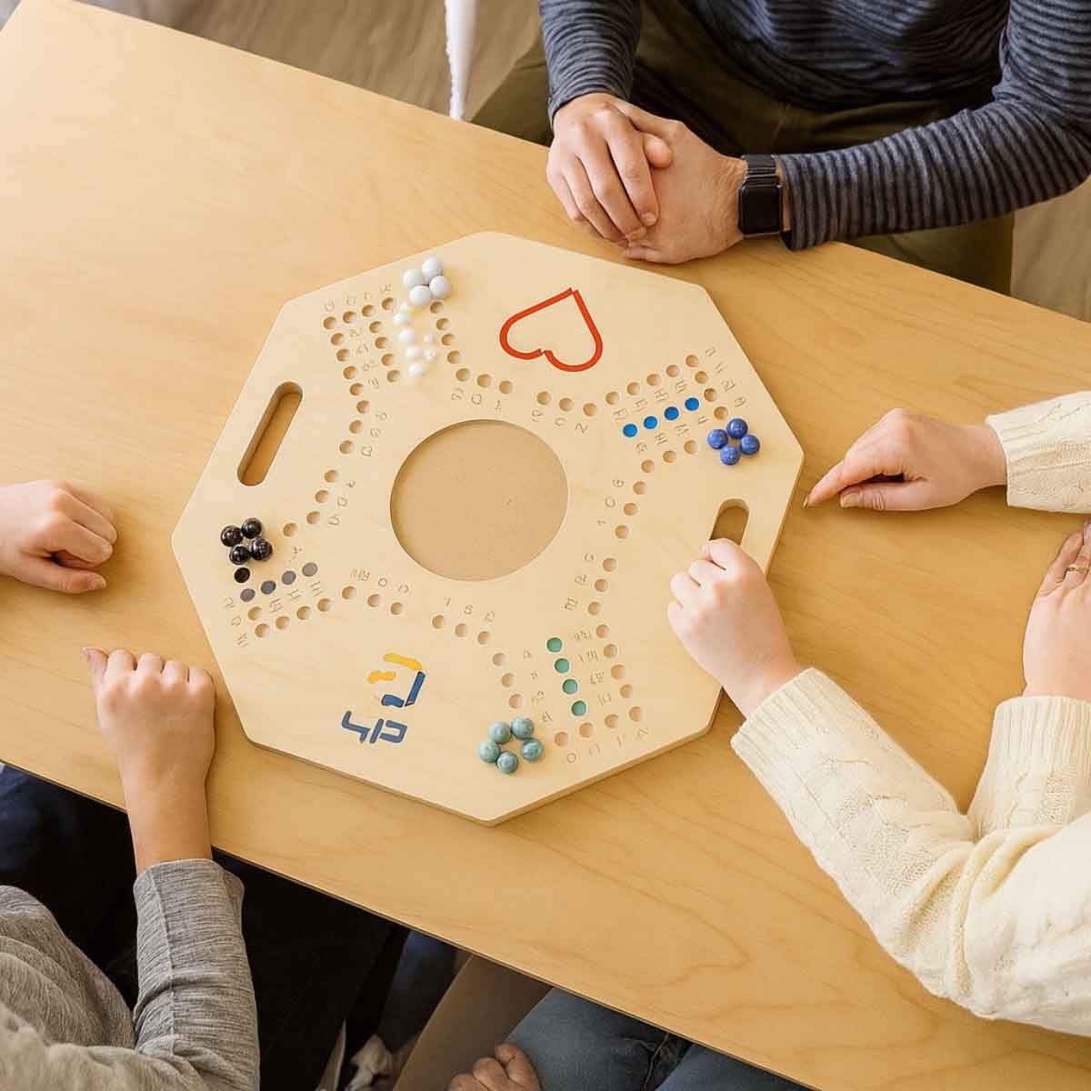 Four and Plus Foldable Beige Jackaroo Board Game Set Unisex, 4 Players