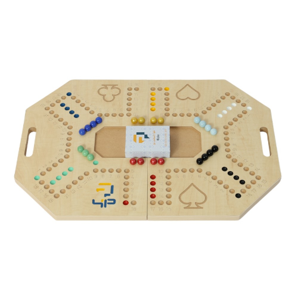Four and Plus Foldable Beige Jackaroo Board Game Set Unisex, 6 Players