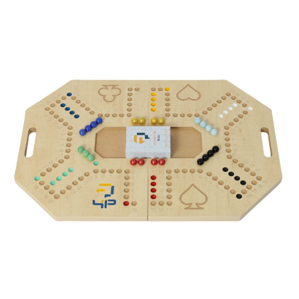 Four and Plus Foldable Beige Jackaroo Board Game Set Unisex, 6 Players