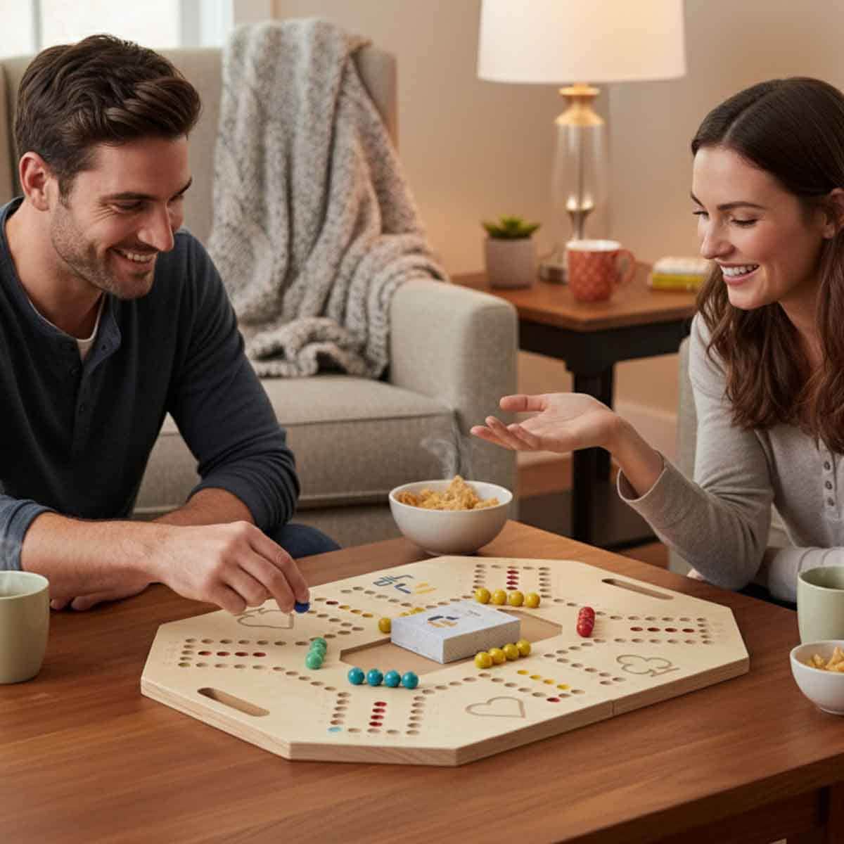 Four and Plus Foldable Beige Jackaroo Board Game Set Unisex, 6 Players