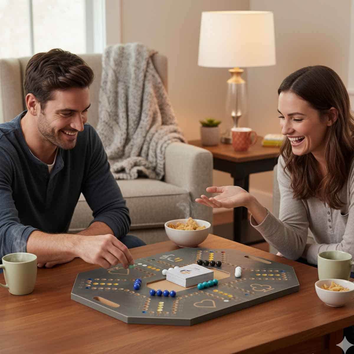 Four and Plus Foldable Grey Jackaroo Board Game Set Unisex, 6 Players