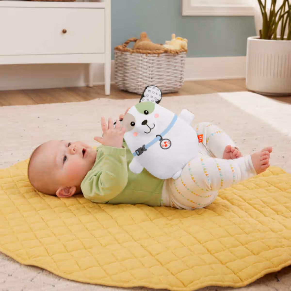 Fisher-Price Calming Vibes Puppy Soother Plush Toy Toddler, 0-2 Years