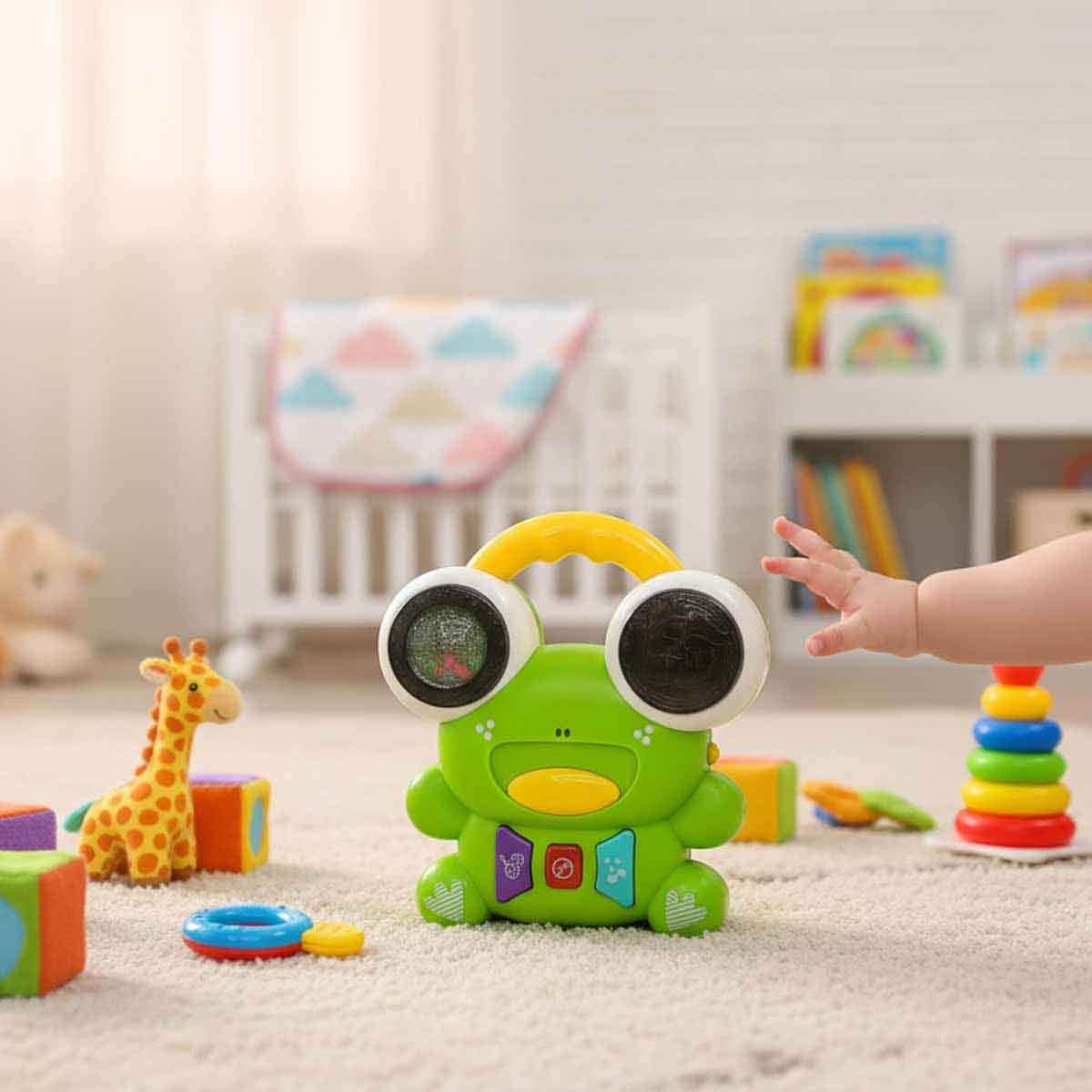 Chimstar Assorted Frog Drum with Sound & Light Toddler, 0-2 Years