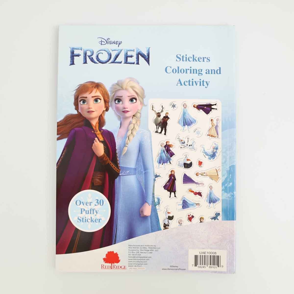 ديزني فروزن مجموعة كتب تلوين وأنشطة، للجنسين، للأعمار من 3 إلى 4 سنوات