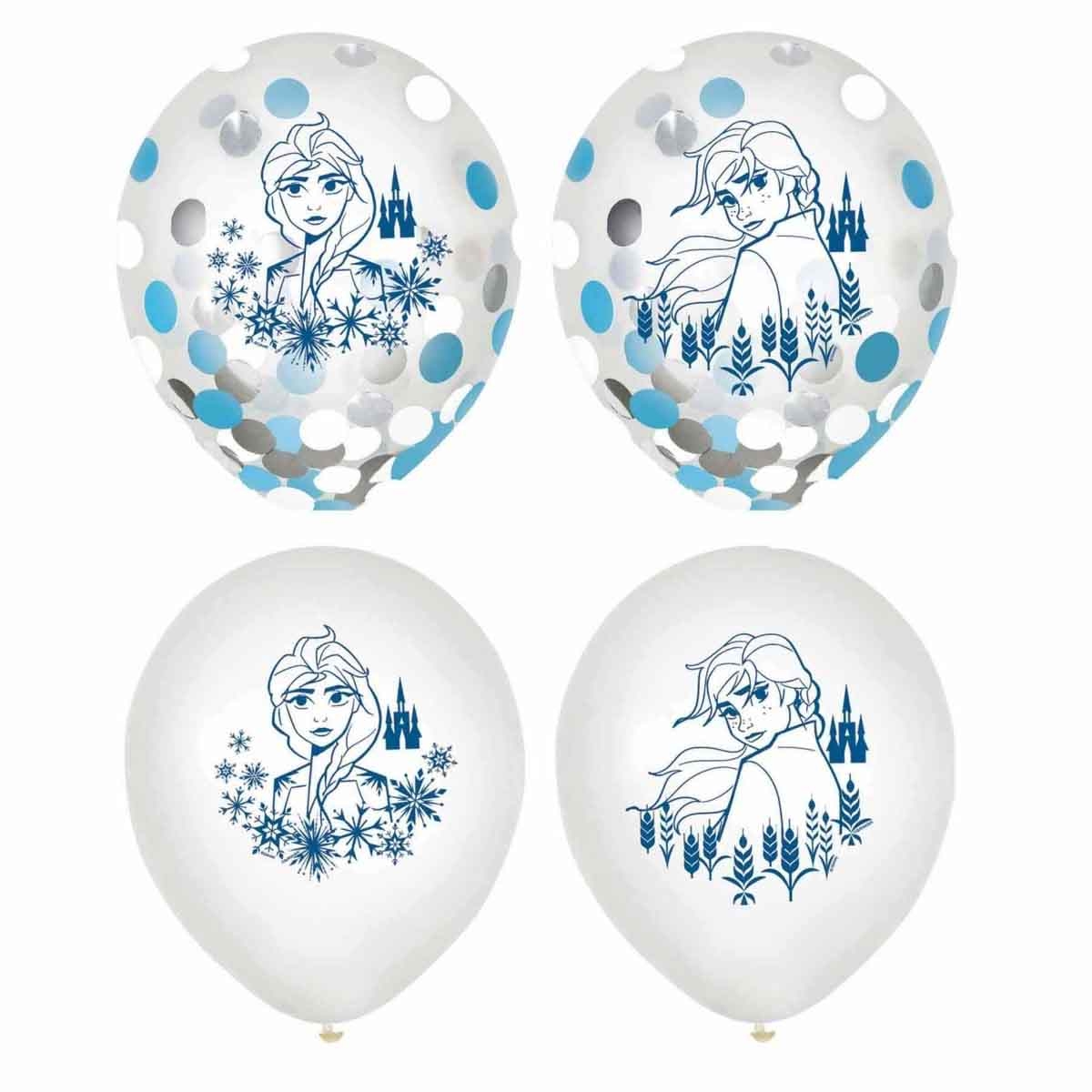 Disney Frozen 2 6-Piece 12" Confetti Balloons Set