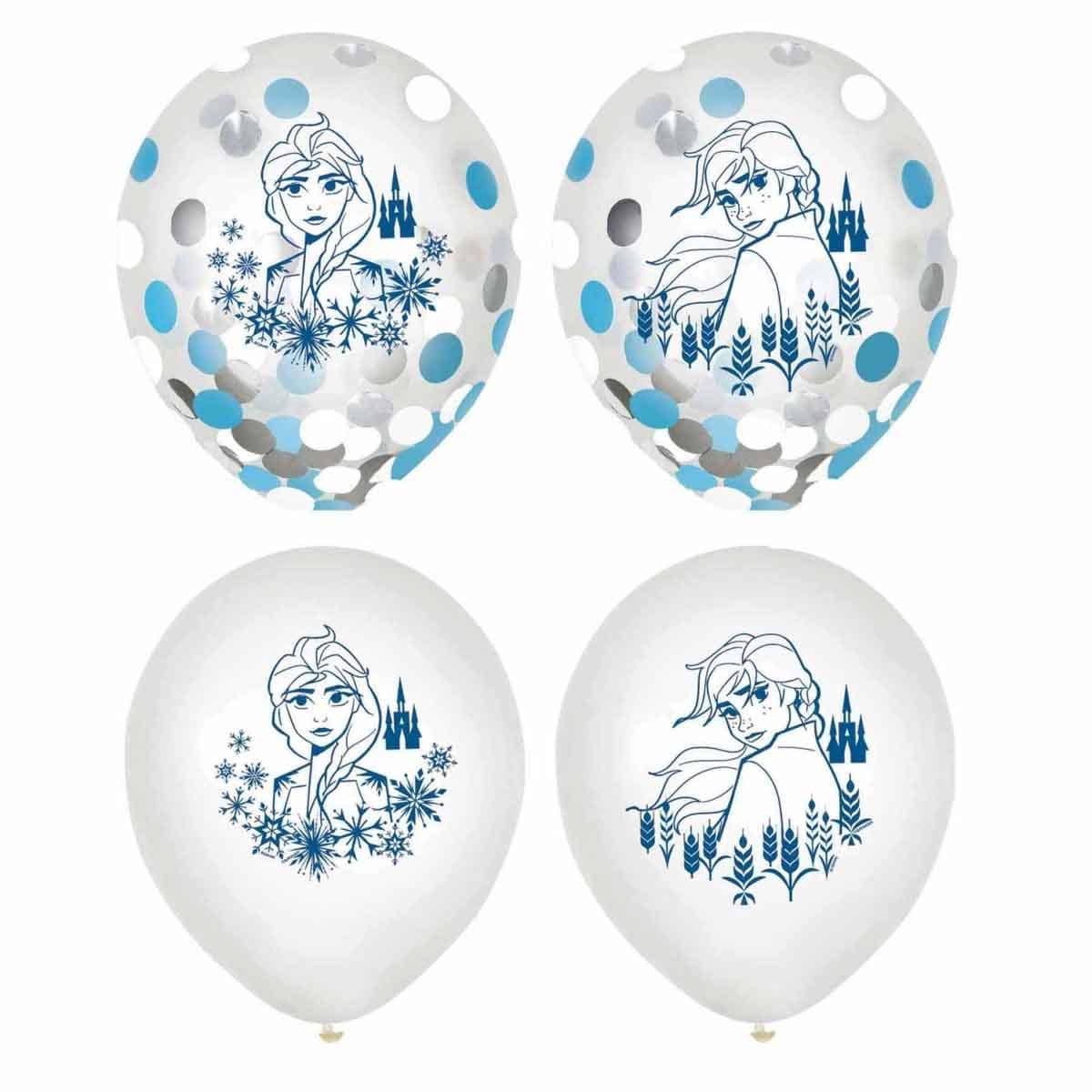 Disney Frozen 2 6-Piece 12" Confetti Balloons Set