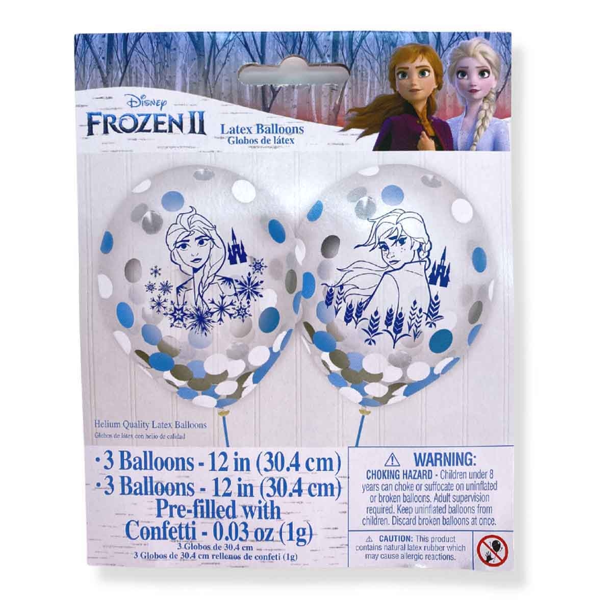 Disney Frozen 2 6-Piece 12" Confetti Balloons Set