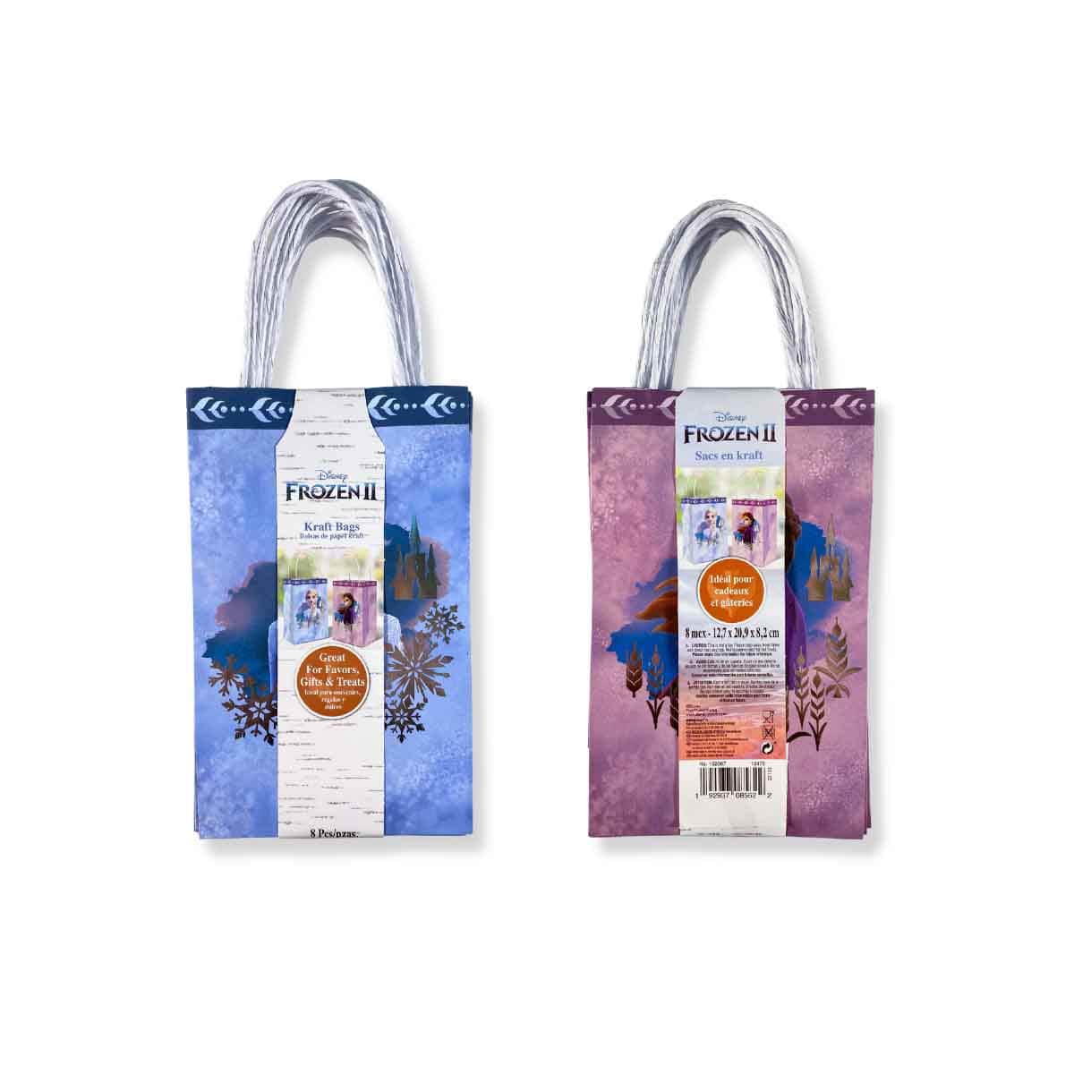 Disney Frozen 2 8-Piece Kraft Bags Set