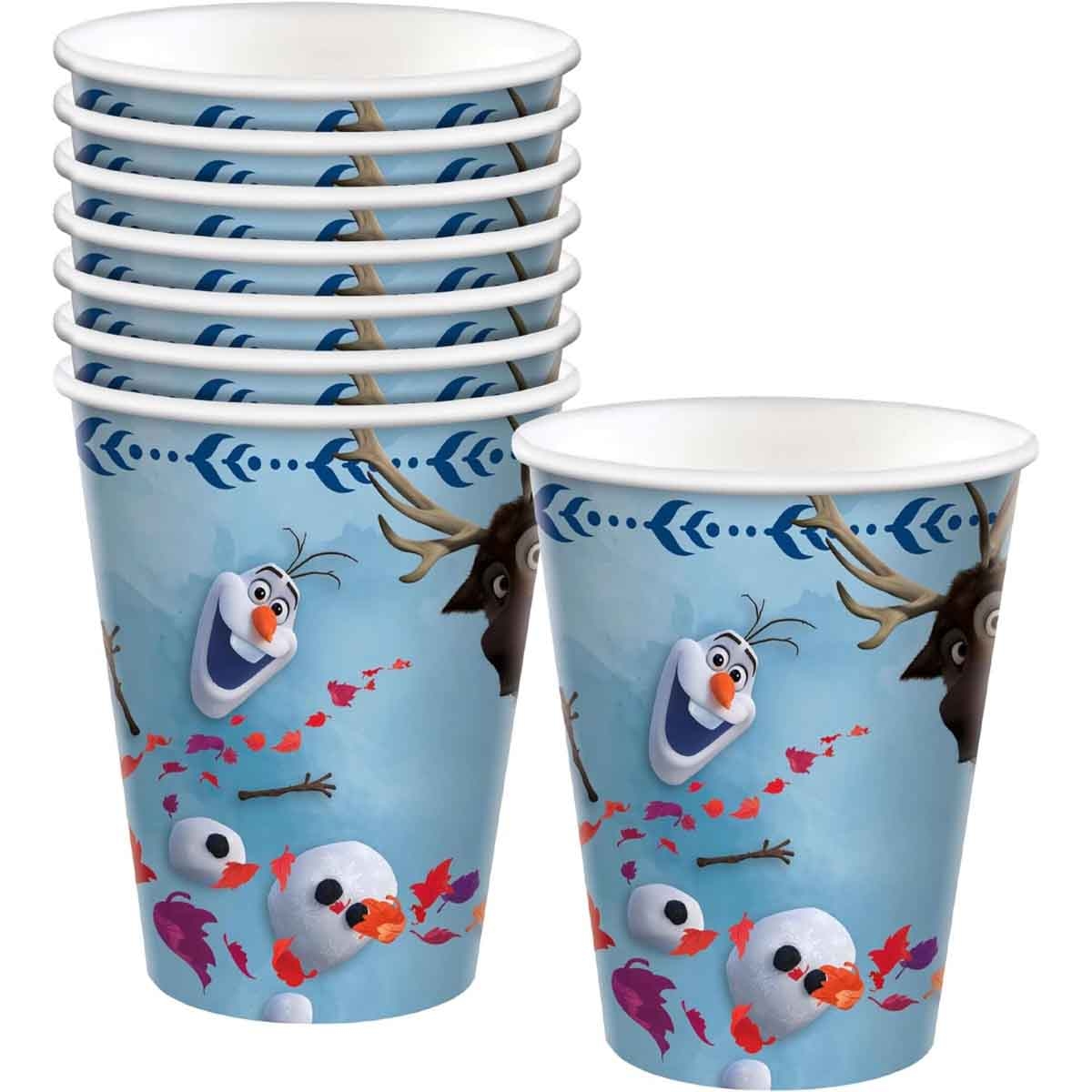 Disney Frozen 2 8-Piece 9oz Paper Cup Set