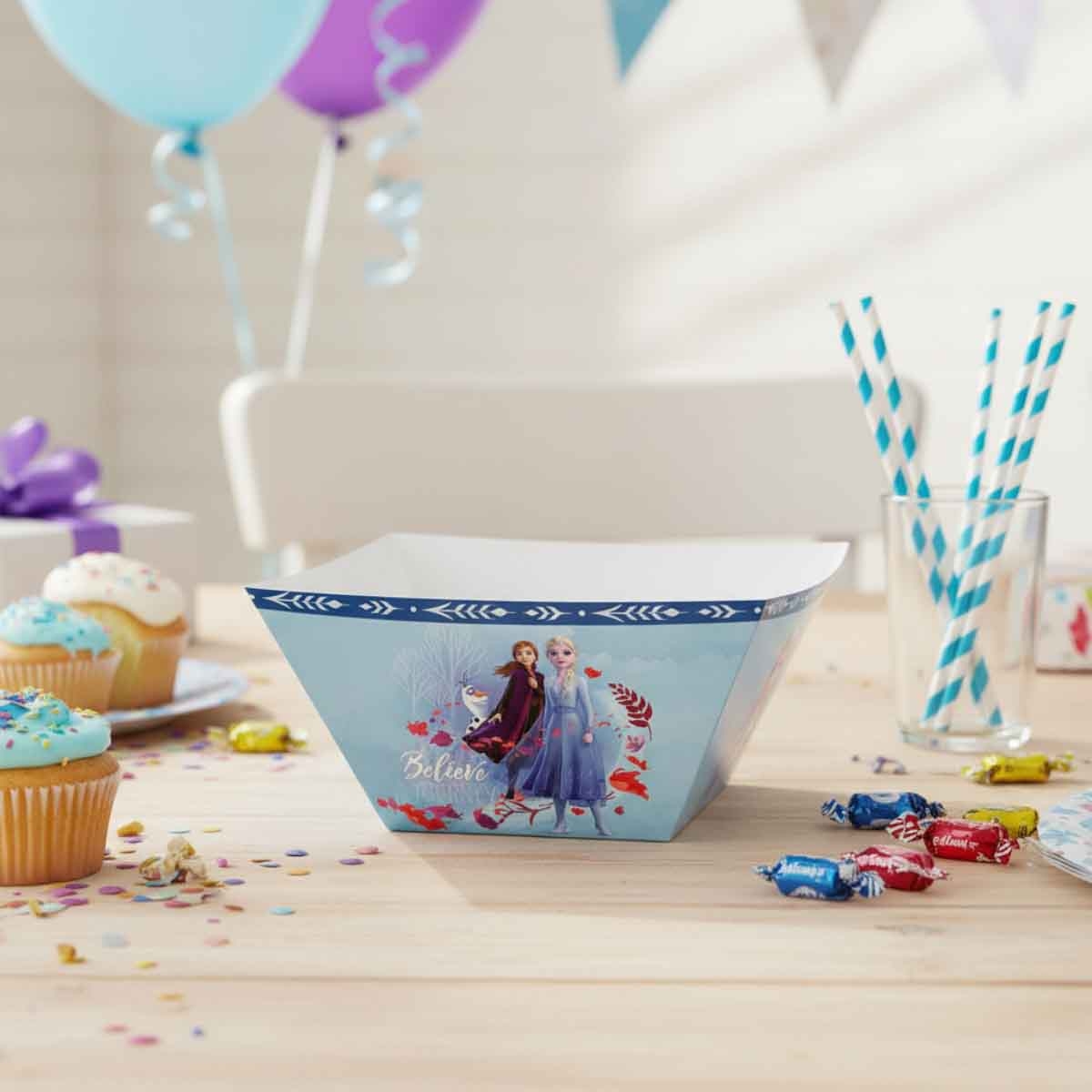 Disney Frozen 2 Small Paper Snack Bowls Set