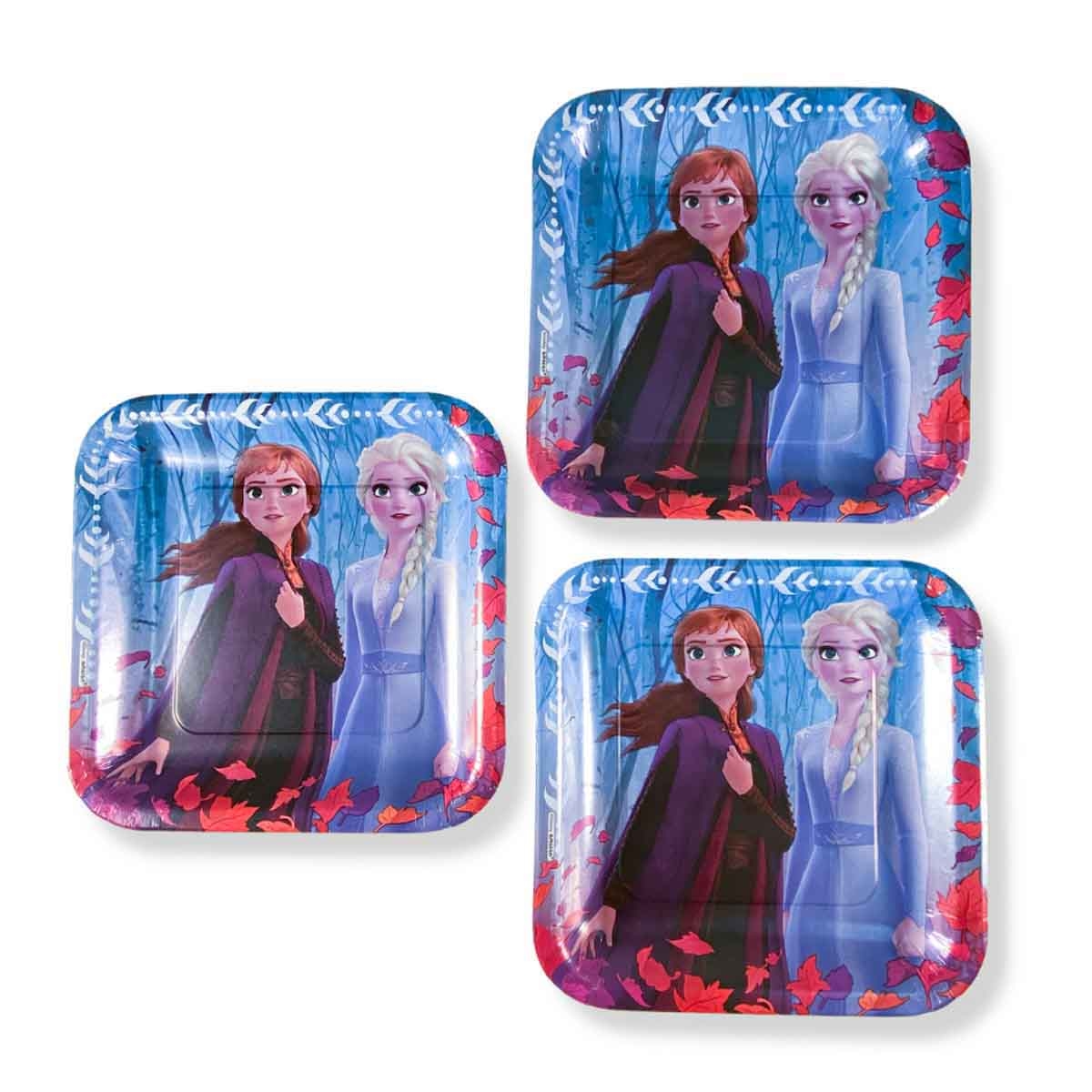 Disney Frozen 2 8-Piece 9" Square Paper Plate Set