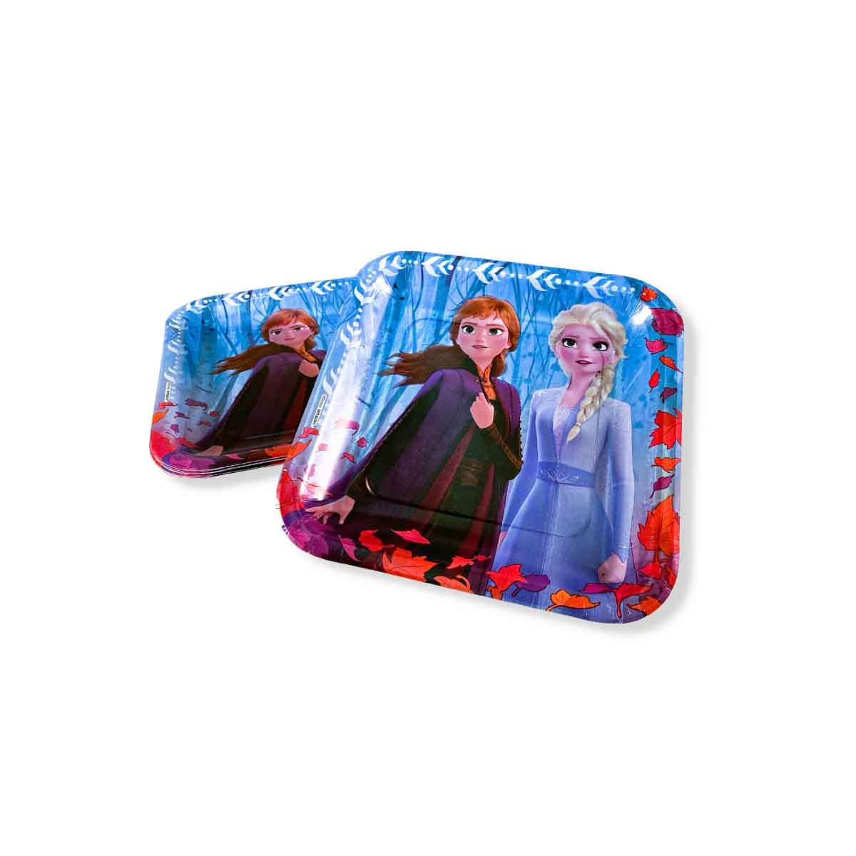 Disney Frozen 2 8-Piece 9" Square Paper Plate Set