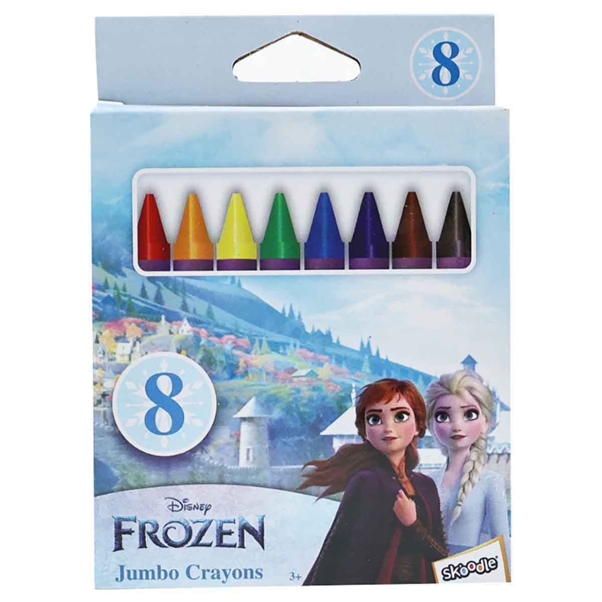 Disney Frozen 8-Colours Jumbo Crayons Unisex, 3-4 Years