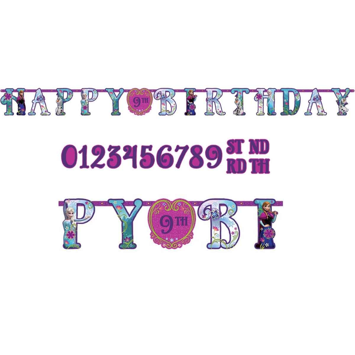 Disney Frozen Add-An-Age Jumbo Letter Banner