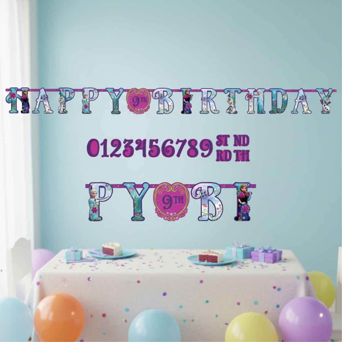 Disney Frozen Add-An-Age Jumbo Letter Banner