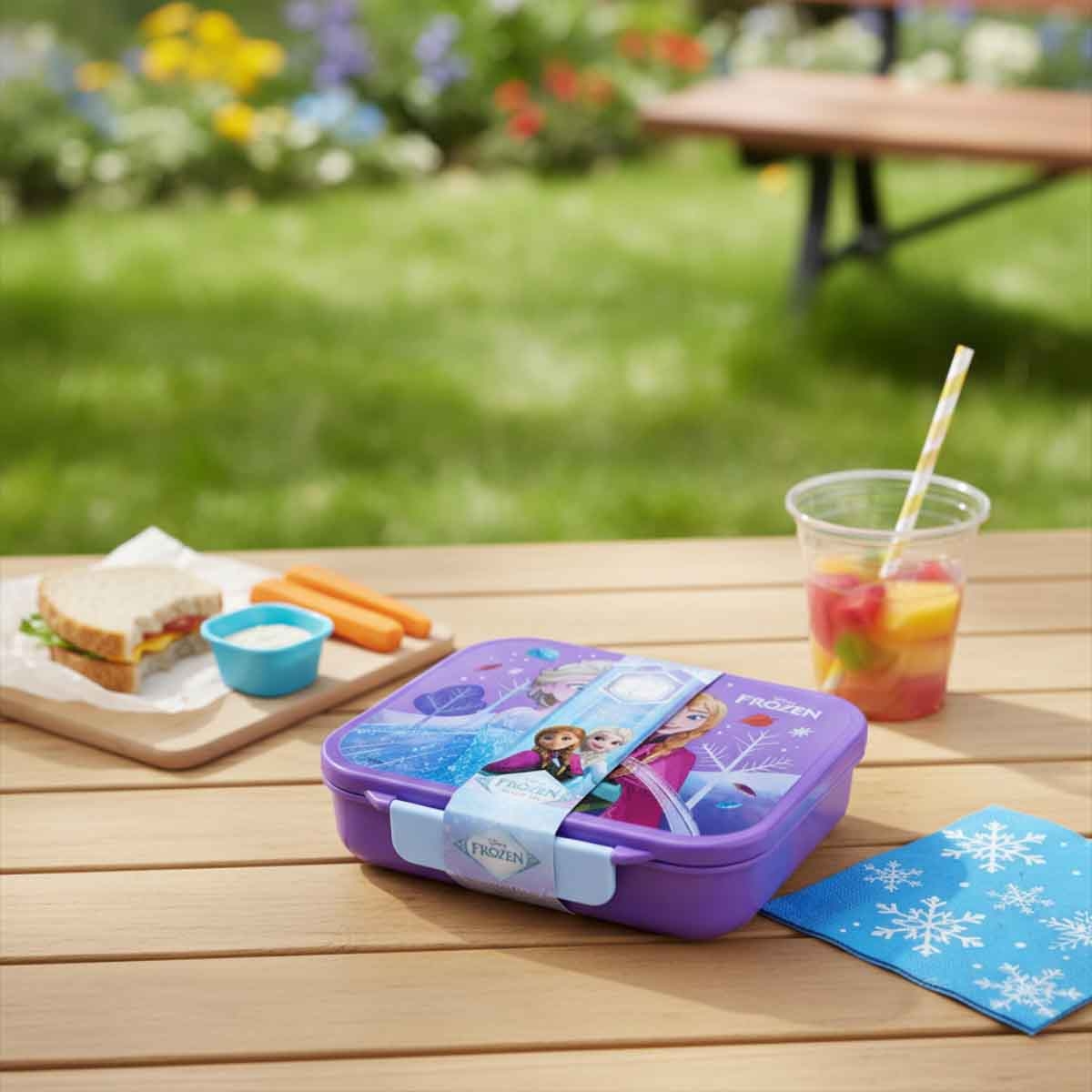 فروزن صندوق غداء بنتو ديزني سعة 1100 مل مع 6 أقسام
