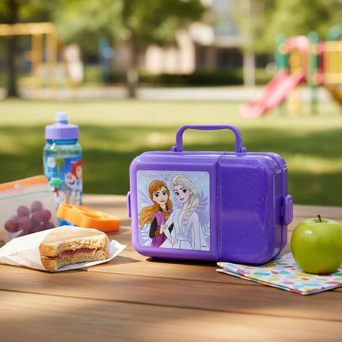 فروزن صندوق غداء معزول بقطعتين بتصميم ديزني برنسيس