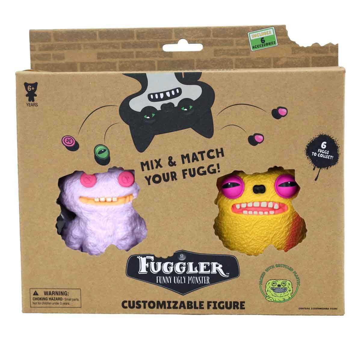 Fuggler Customizable Assorted Monster Figure Unisex, 5-7 Years Pack of 2