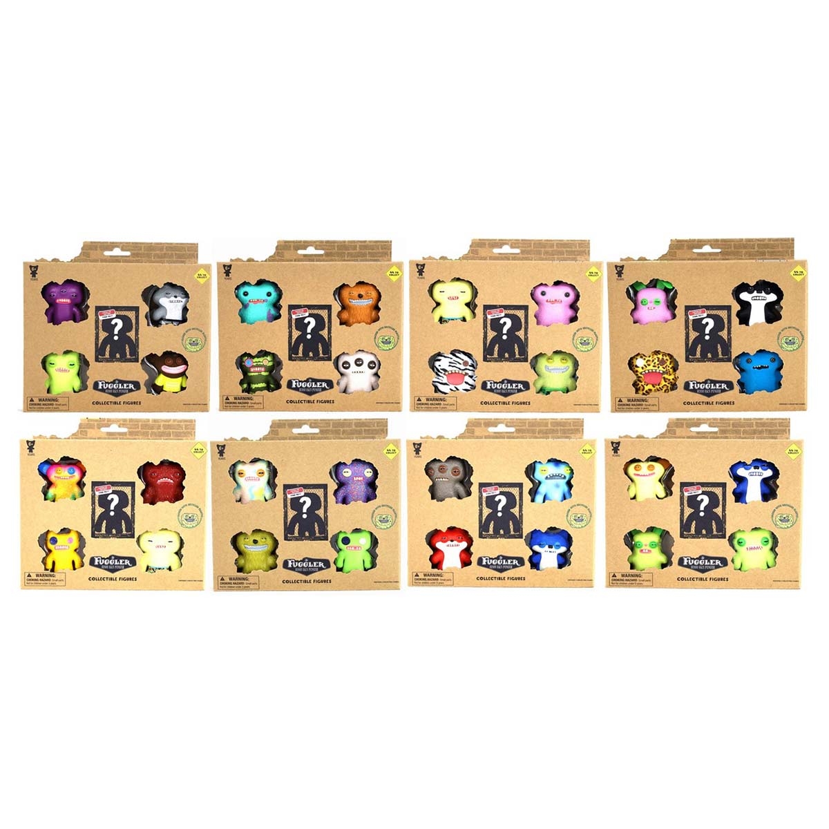 فاجلر مجموعة شخصيات أكشن مضحكة وحش قبيح متنوعة للجنسين عمر 5-7 سنوات مجموعة من 5