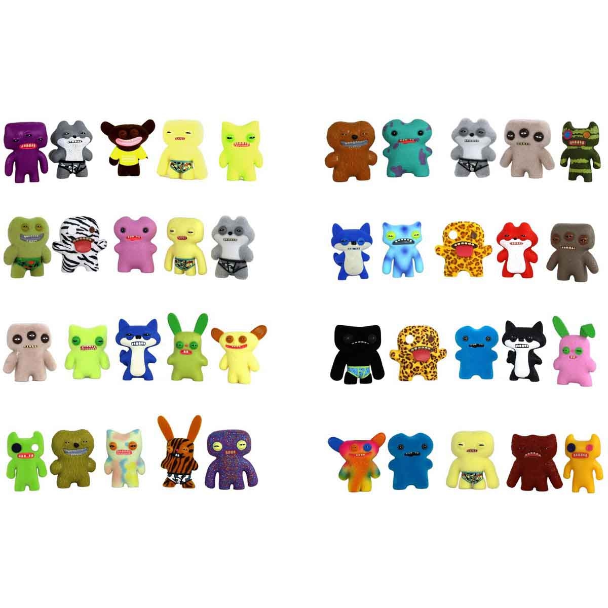 فاجلر مجموعة شخصيات أكشن مضحكة وحش قبيح متنوعة للجنسين عمر 5-7 سنوات مجموعة من 5