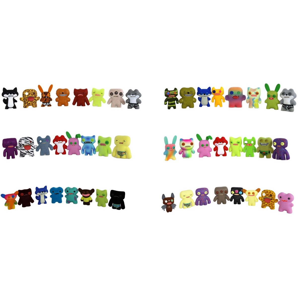 Fuggler Funny Ugly Monster Assorted Action Figure Unisex, 5-7 Years, Pack of 8