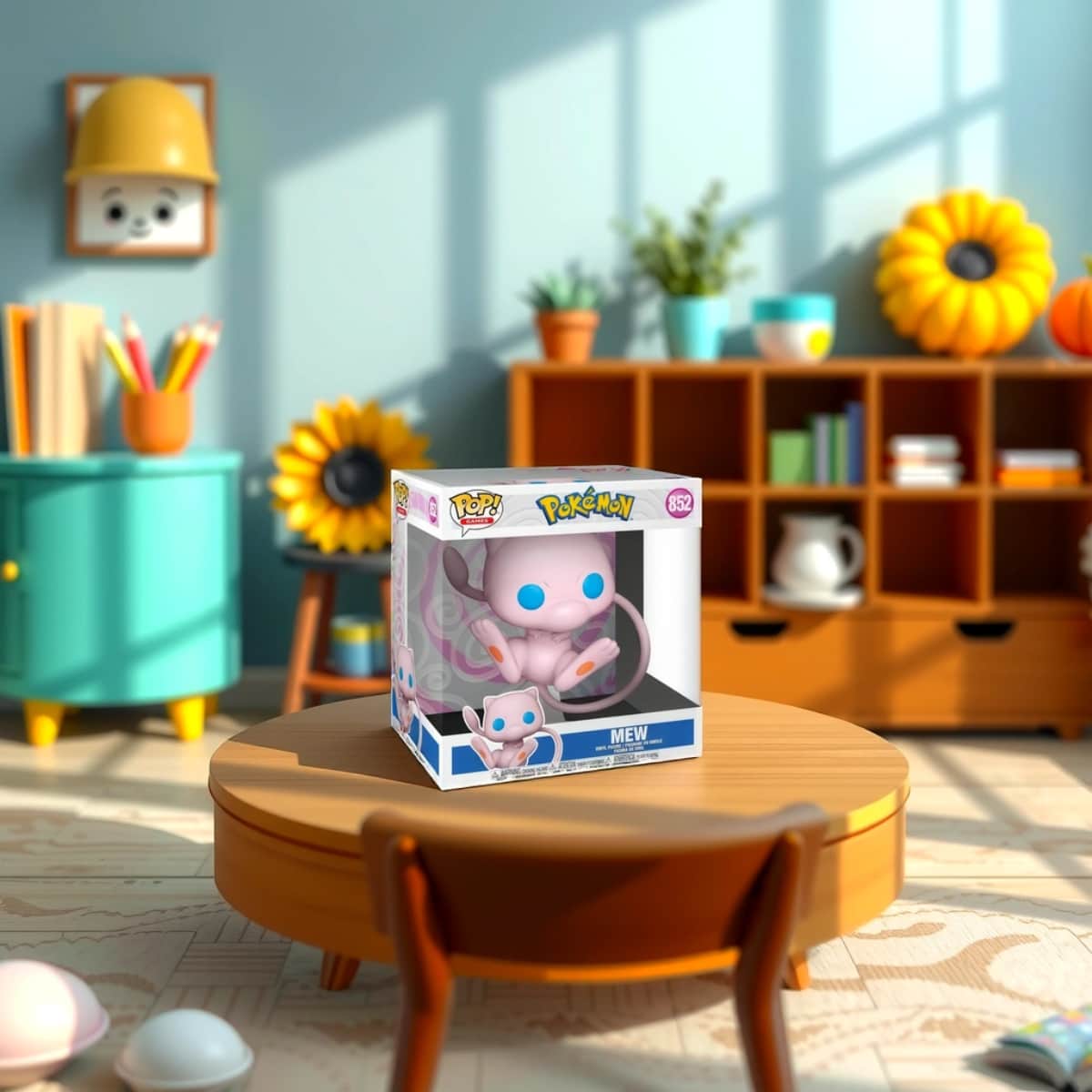 Funko 10" Pop Jumbo! Games: Pokemon - Mew (EMEA) Bobblehead Unisex, 3-4 Years